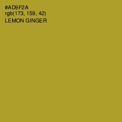 #AD9F2A - Lemon Ginger Color Image
